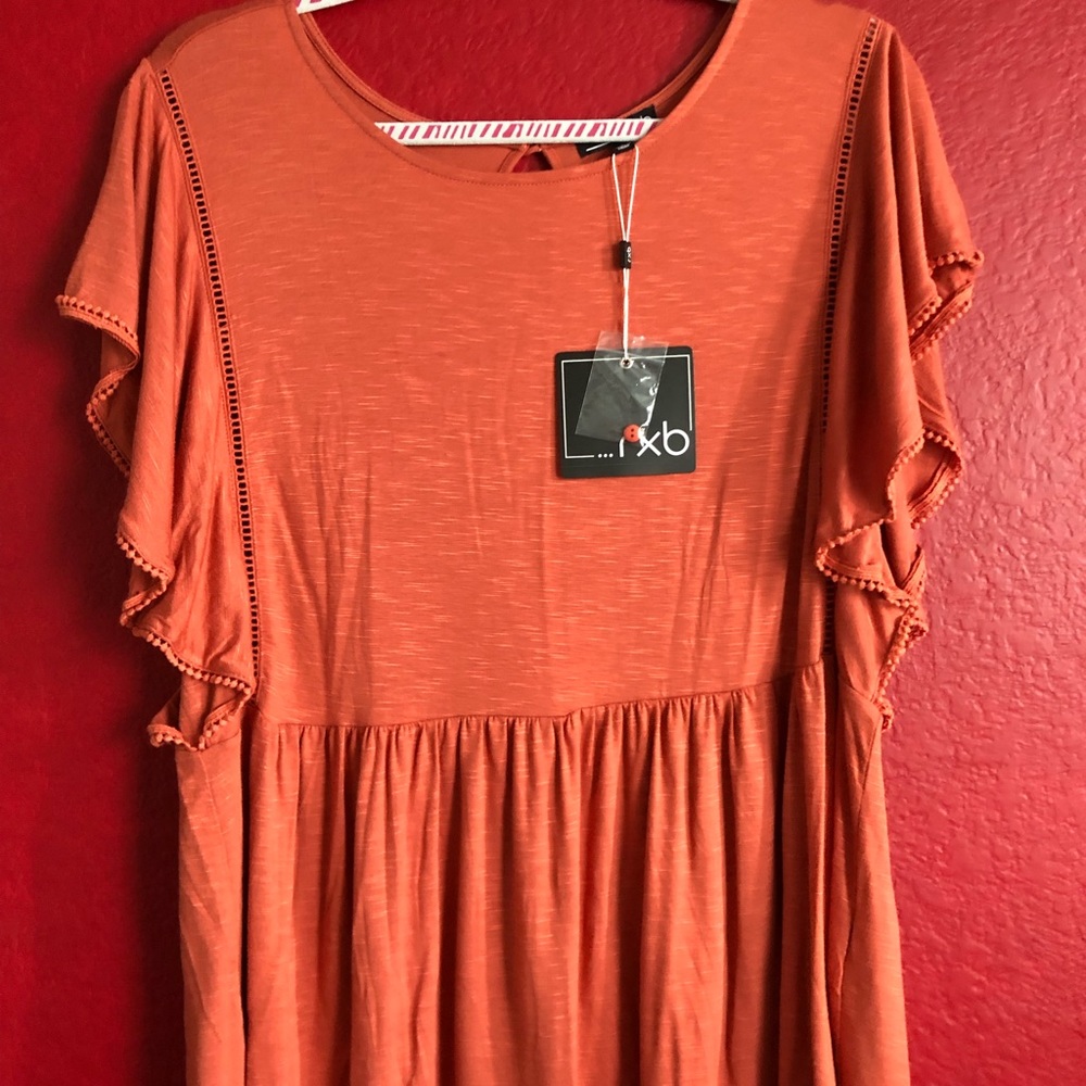 Burnt orange shirt, new w/ tags